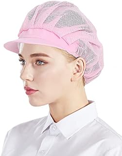 Nanxson Cooking hat mesh Chef Hat Half Mesh 3pcs Unisex Mob Cap Industrial Workshop Protective Working Elastic Kitchen Hats Pack of 3 CF9033