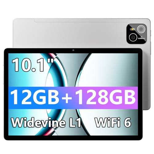 Image of 2026 Tablet 10 inch, Android Tablets with Octa-Core Processor, 12GB RAM 128GB ROM 1TB Expandable, Metal Body, 1280x800 IPS, WiFi 6, Dual Camera, 8 Hours Battery, Widevine L1