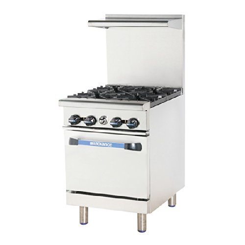Radiance Restaurant Ranges gas by Turbo Air – Stainless-Steel, Model TAR-4