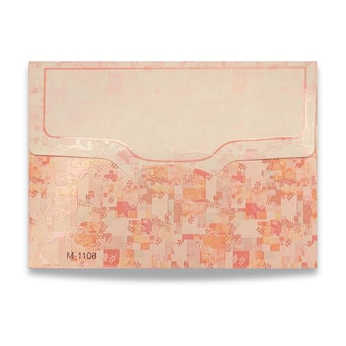 Image of Fonsie cash shagun Pocket small size (4.53 * 3.35 inches) fancy design envelopes pack of 100 for gifting money on wedding gift, baby shower gift, shagun, family gatherings, Ambiyan Pink.