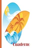  Cuaderno de surf: Cuaderno de surf, cuaderno de papel rayado para la escuela, estudiantes, regalo para niños, niños, niñas, cuaderno de surf, amante del surf