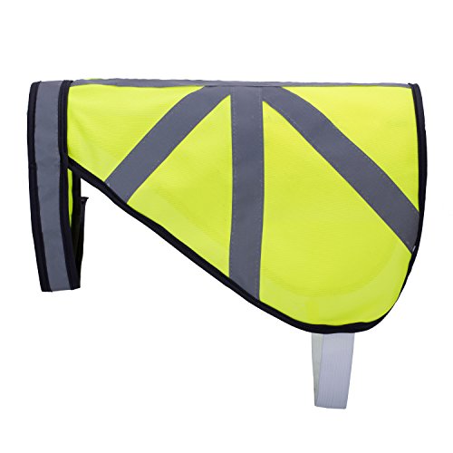 Gilet de signalisation pour chien de taille petite à grande, jaune fluo haute visibilité avec réflecteurs, par Amathings Cover