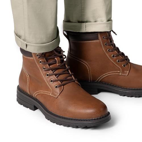 Bruno Marc Men's Dress Oxford Fashion and Comfort Ankle Lace Up Boots,Size 10,Brown,BMUMAB2513