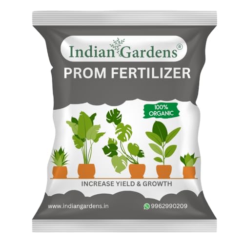 Image of Indian Gardens - PROM Fertilizer | Phosphate Rich Organic Manure | Strong Root Growth & Flower Booster | Improves Soil Fertility - 900 Grams