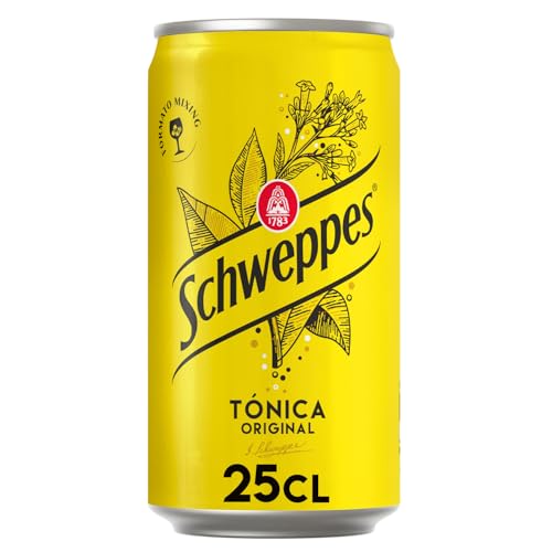Schweppes Tónica Original, Bebida Refrescante - Lata 25cl