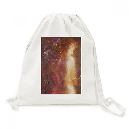 Sac cordon peinture à l'huile DIYthinker voyage léger Retour Beauté Xjj