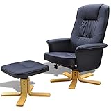Dieser hochwertige Sessel, kommt komplett mit einer Fußstütze, ist eine perfekte Kombination von Stil und Funktion.