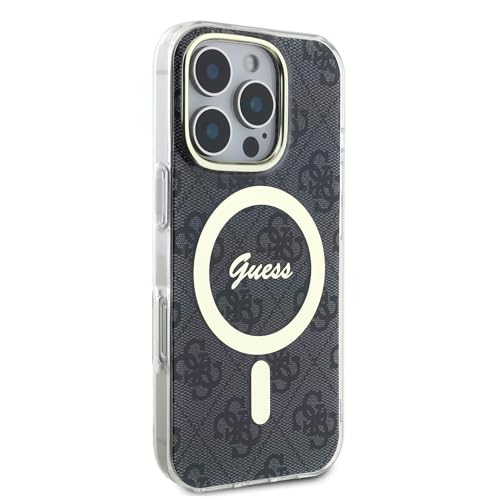 Coque iPhone 16 Pro Max Guess IML compatible Magsafe rigide antichoc - 3