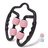 Massageur Anti Cellulite pour Douleurs et Maux Musculaires, Mousse Manuel Rouleau de Massage avec Rouleau pour Taille et Jambes, Amovible, Cuir Chevelu, Bras, Cou et des Épaules