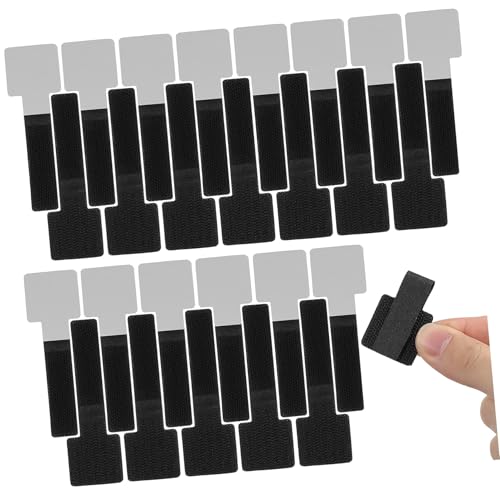 GETAJGHSD 40個 再利用可能な自己粘着式ケーブル 調節可能なナイロン製コードストラップ デスク下ワイヤー管理用ケーブルオーガナイザー 家