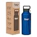 Healthy Human Wood Collection Stainless Steel Vacuum Insulated Water Bottle | Keeps Cold 24 Hours, Hot 12 Hours | Double Walled Water Bottle | 21 oz Midnight Oak