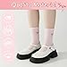 Jspupifip 5 Pairs Women Ruffle Bow Socks Cute Casual Ankle Crew Socks Soft Breathable Fashion Frilly Bow Cotton Sock, 5 Style