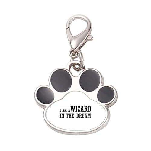 DIYthinker?I Am A Wizard In The Dream Pet Tag Keychain Dog Cat ID