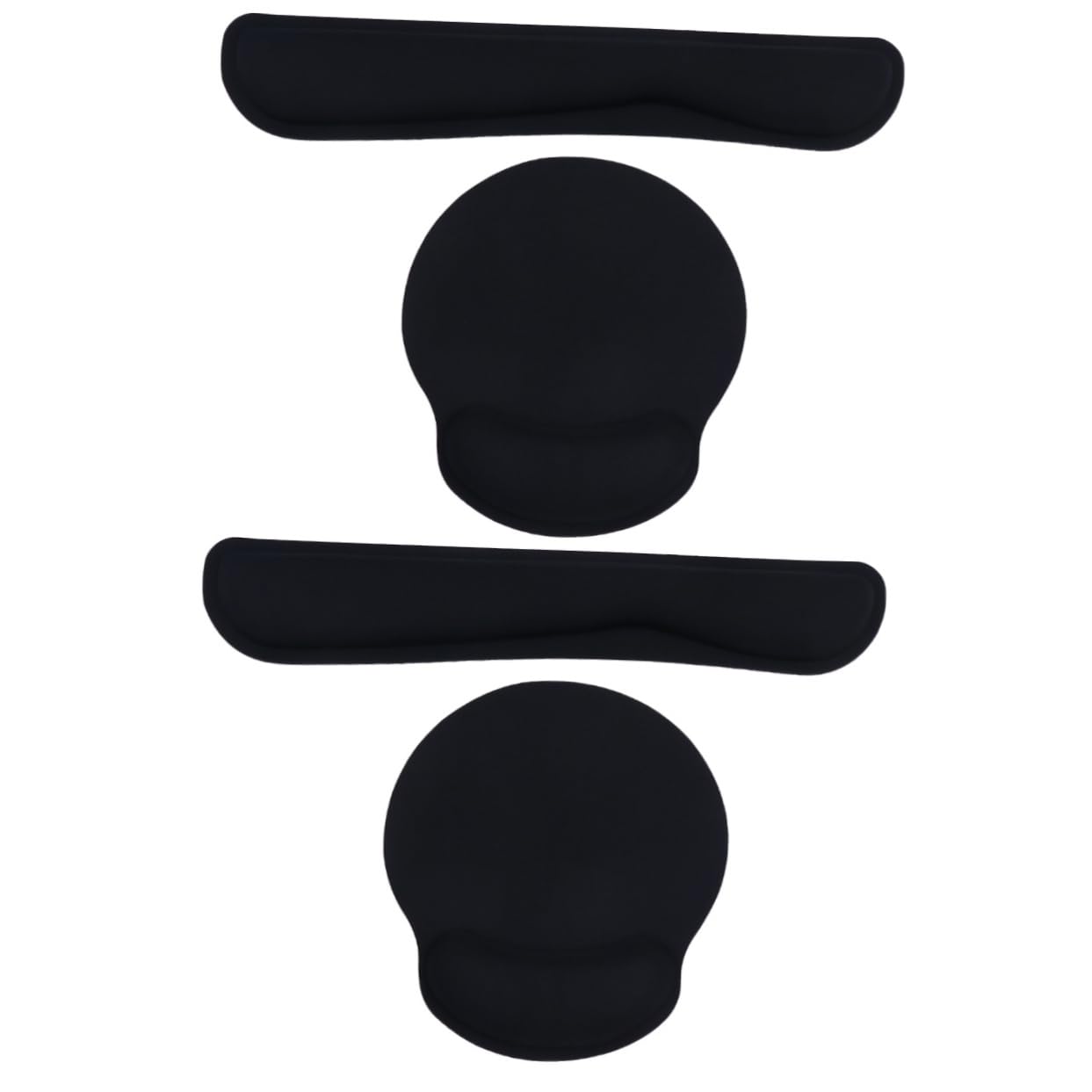 Operitacx 2sätze Teiliges Set Handgelenkauflage Und Mauspad Ergonomische Handauflage Für Tastatur Und Komfortable Und Elastische Handstütze Zubehör Für Büro Und Gaming Schwarz