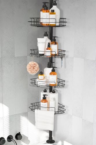 Reviews de Esquinero para baño - 5 favoritos. 41 Organizador de Baño Regadera Esquinero,Ajustable 60-118 inch,Esquinero para Baño Regadera con 4 Estantes,1 Toallero y 4 Ganchos,Acero Inoxidable,resistente al óxido y...