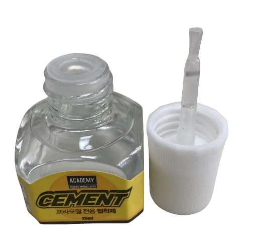 Academy Plastic Cement Glue 25ml, Plastic Adhesive for Plastic Model, Clear, 15901-2800