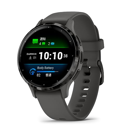 GARMIN(ガーミン) Venu 3 / 3S 2サイズ 7カラー展開 AMOLED(有機EL)ディスプレイ搭載 Suica対応/心拍センサー/ストレスレベル・睡眠時間測定/iOS・アンドロイド対応 / 14日間のバッテリー持続時間(Venu3)10日間(Venu3S)/ スマートウォッチ【日本正規品】心電図(ECG)アプリ対応モデル