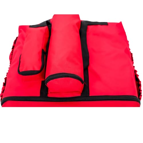 Bag Mochila Motoboy Para Entregas Ifood Delivery Pizza Com Isopor 45 litros - Vermelha