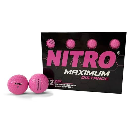 Nitro Maximum Distance Golfball, 12 Stück, Unisex-Erwachsene, Rose, Einheitsgröße