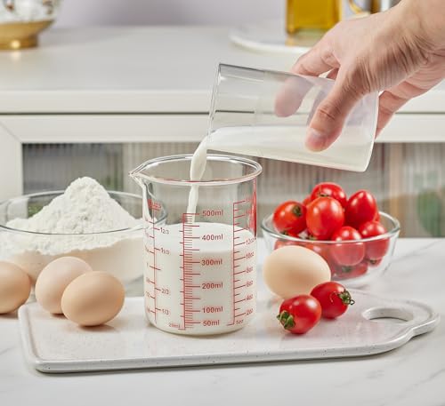 image for Ackers BORO3.3 High Borosilicate Glass Measuring Cup-V-Shaped Spout，