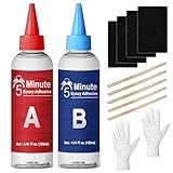 LAMXIN 5 Minutes Colle Epoxy 250ml, Robuste Durable Transparent Colle Epoxy bi-Composant, ...