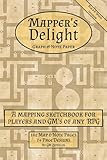 Mapper's Delight RPG Graph Paper Sketchbook & Mapping Notebook (Black & White Interior): For All Table Top RPG Players and Game Masters (Parchment Dungeon Map Cover)