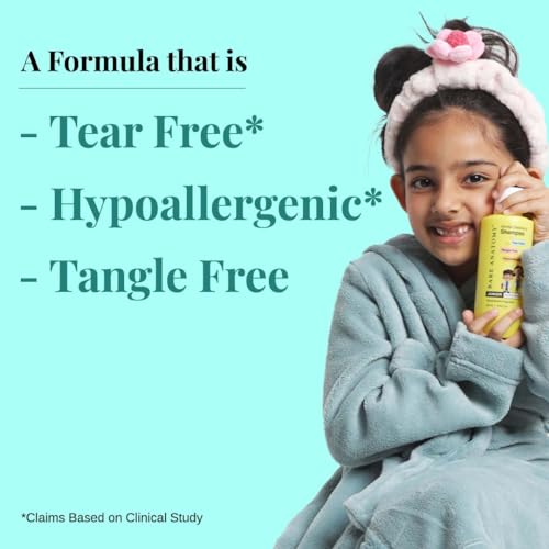 Image of Bare Anatomy Junior Gentle Cleansing Shampoo For Kids | Tear-Free | Helps To Control Dandruff For 5-12 Years 250ml + Junior Detangler Hair Spray | For 3+ Year Old Kids | Strengthens & Detangles 150mL