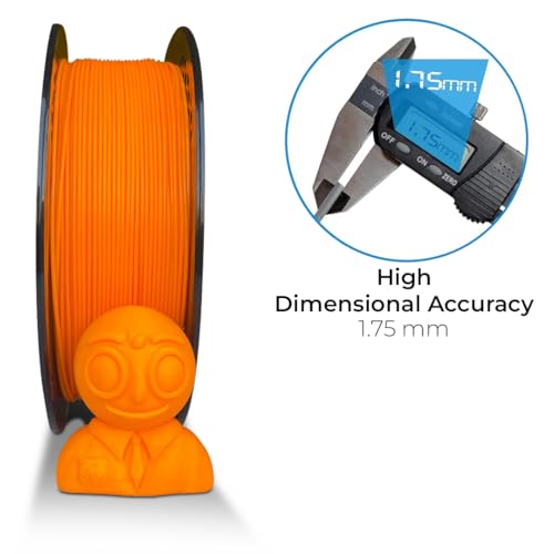 Image of NFIL3D Premium HS PLA+ Fluoro Orange - 3D Printing Filament | Compatible with All 3D Printers | 1.75mm | 1Kg Net Weight