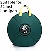 Handpan Drum Carry Bag: Thick Padded Protective Case, 22-Inch Round Size, Adjustable Shoulder Straps – Portable Storage for Travel, Gig Transport, Home Practice, Studio Rehearsal (Green) #2