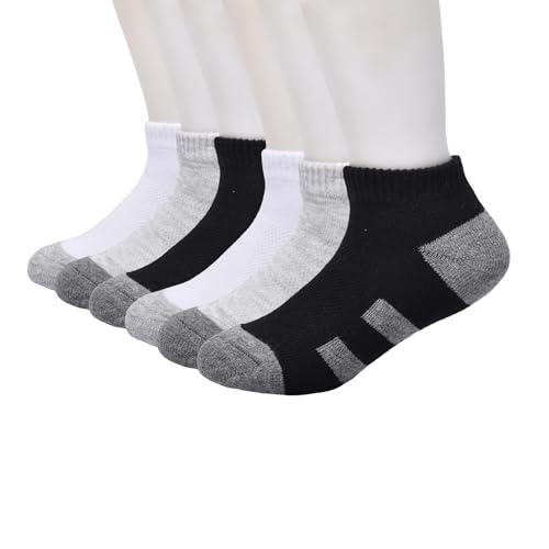 GAP Boys' Core Low Cut, 6-Pack Kids Socks, Soft & Stretchy, Comfortable
