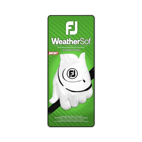 Footjoy 66159-M Men'S Weathersof Golf Glove, White, Medium thumb #2