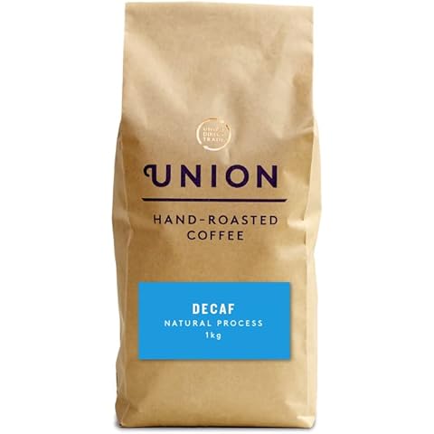 Union Hand Roasted Coffee - Natural Process Decaf Coffee Beans - Dark Roast (Pack of 1kg) Cover