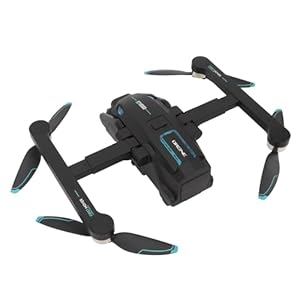 RC-Drohne, 8K-Doppelkamera für Stabilen Flug mit GPS, Optischer Fluss, Hindernisvermeidung, Ein-Tasten-Zurück, 180°-Kameraeinstellung, 8 LED-Leuchten (Dreifache Batterie)