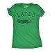 Womens Later Alligator T Shirt Funny Gator Joke Saying Tee for Ladies Funny T Shirts Sarcastic Tops for Women Cool Animal Top Women's Novelty Tees Green - L