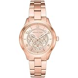 Bandmaterial: Edelstahl Michael Kors Damen Analog Quarz Uhr mit Edelstahl Armband MK6589