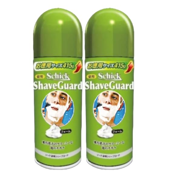 Schick Costco Chic, Medicated Shave Guard, Economical, 14.2 oz (415 g) x 2, Shave Guard, Shaving Foam, Mouse, Costco