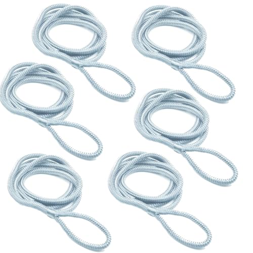 6 Stück Fenderleine Ø 6 mm weiß