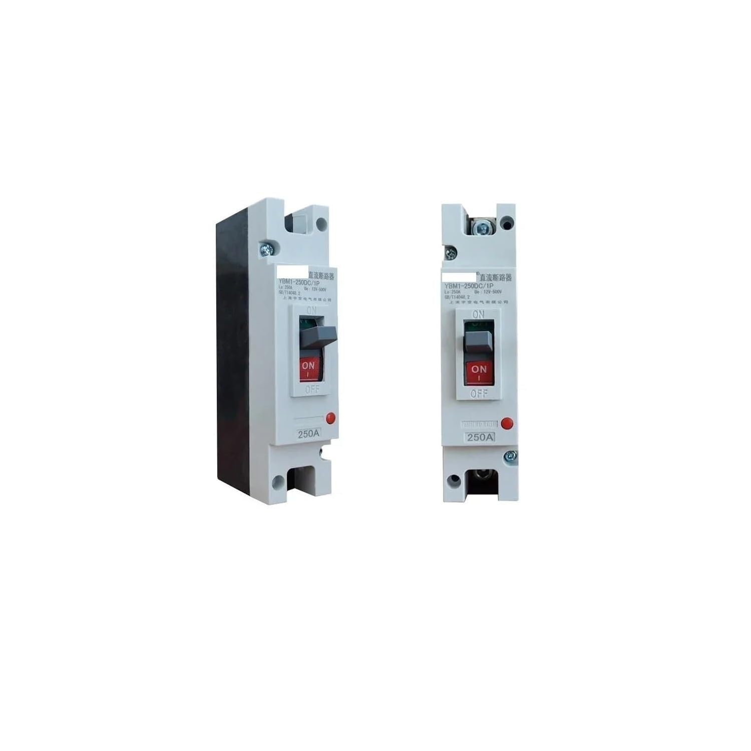 Interruttore Magnetotermico 12V 24V 48V 300A 400A 500A 600A DC Circuit Breaker Interruttore Aria Stampato Caso Protezione Della Batteria Solare(1P,500A)