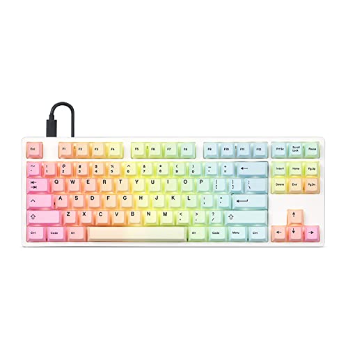 Image of DROP Expression Series Prism TKL Mechanical Keyboard - Gateron Yellow Linear Switches - PBT Double-Shot Keycaps - LED Backlight - White