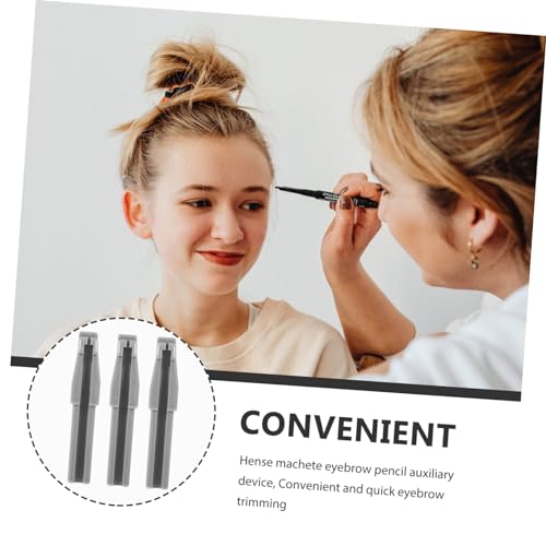 Sacapuntas para cejas y delineadores compactos de plástico | Pack de 3 piezas 3