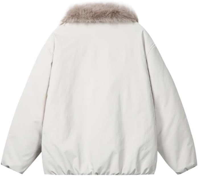 Loose Winter Warm Jacket with Stand Up Collar for Both MenWomen