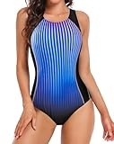 beautyin One Piece Swimsuit Women Sport Athletic Bathing Suit Lap Swimwear