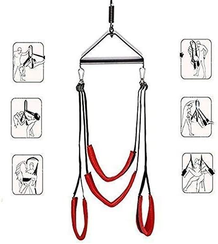 ZKF Adult Indoor Swing Set Six Swing 360 Spinning Swivel Ceiling for Adult