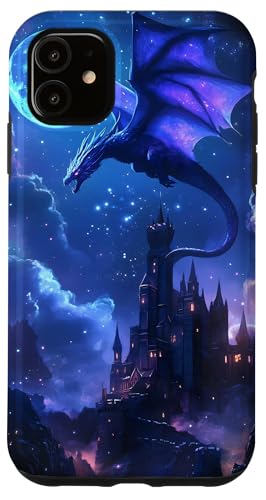 Dragon Moonlit Castle Fantasy Case for iPhone 11