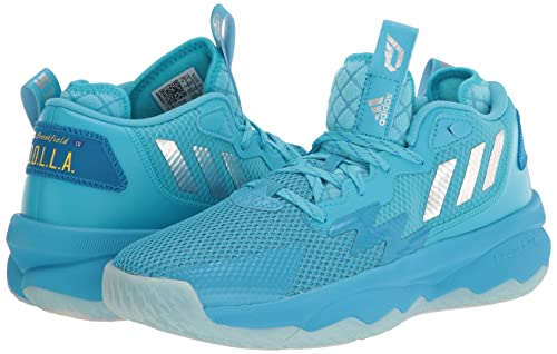 Adidas Unisex Dame 8 Basketball Shoe, Signal Cyan/Silver Metallic/Shock Cyan, 9 Us Men #TOP6