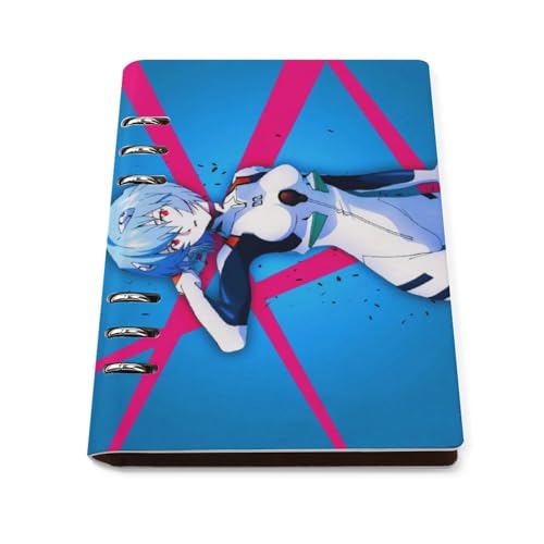 ノート 新世紀エヴァンゲリオン 綾波レイ メモ帳 バインダーノート A5 6穴 90枚 てちょう ハードカバー メモ ンダー A5サイズ 横罫線 ??本 文房具 オフィス用品 ルーズリーフ 学生 キャンパス おしゃれ プレゼント 贈り物