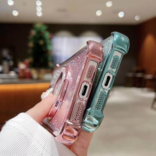 Coque de protection haut de gamme en TPU souple à paillettes pour iPhone 15 Pro Max