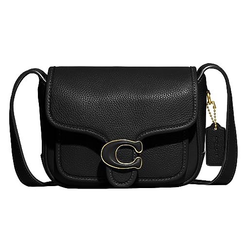 Coach Polished Pebble Tabby Messenger 19, Black