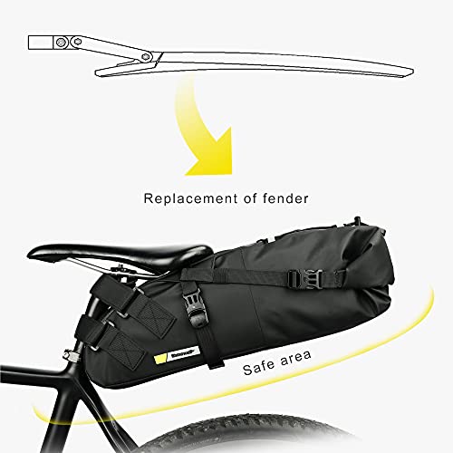 Rhinowalk Bike Saddle Bag 10/13L Waterproof Bicycle Under Seat Bag Cycling Storage Bag for Mountain Road Bike by Rhinowalk - Image 5