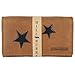 Produktbild XL Geldbörse Damen Leder Geschenk Top Qualität Hill Burry Sterne Braun Tan Neu